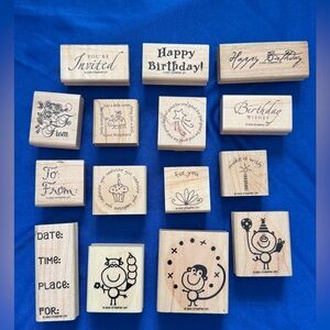 Wooden Rubber Stamps